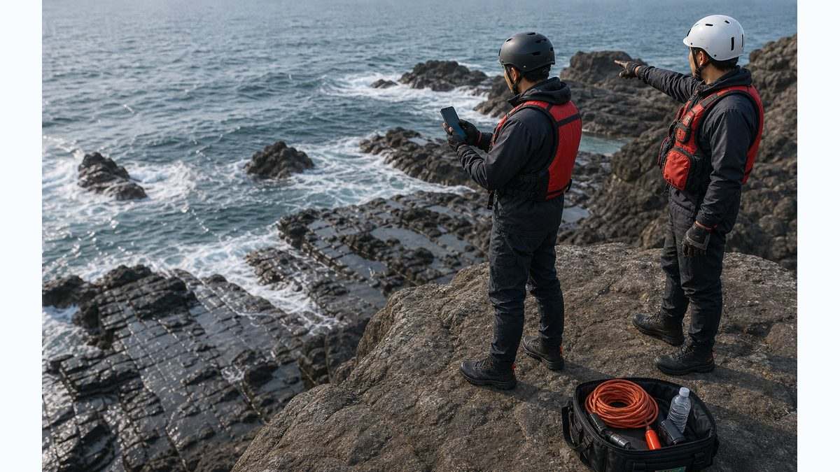 危険な場面と安全対策――波・滑り・離れ磯のリスク管理の要点をまとめた釣り攻略インフォグラフィック