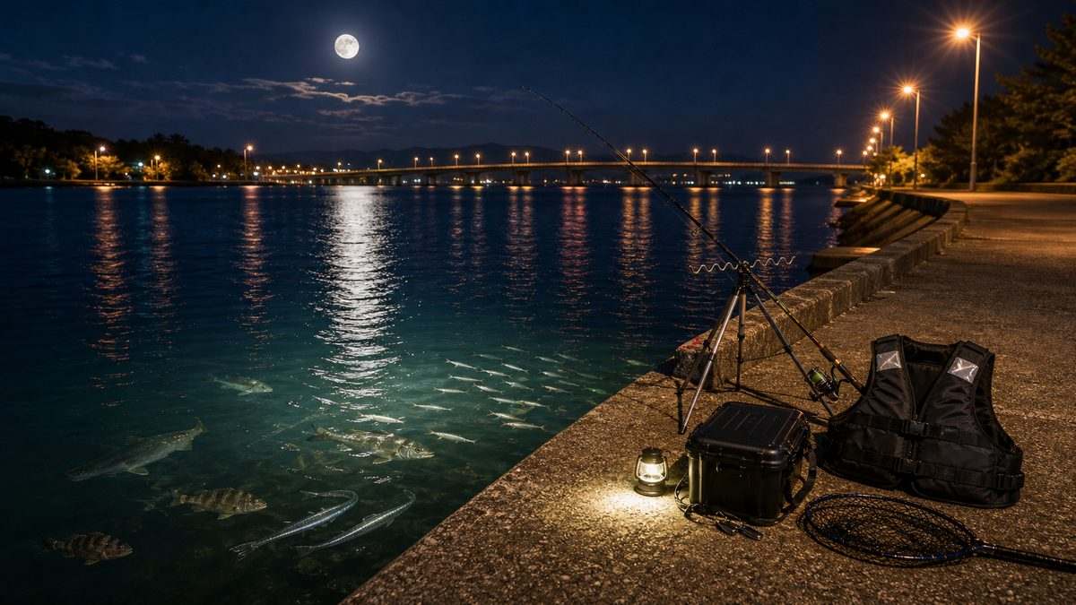 まとめ｜浜名湖の夜は魚の時間の要点をまとめた釣り攻略インフォグラフィック