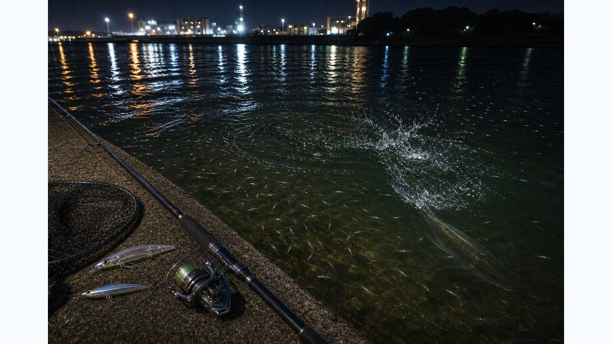 夜のシーバス：初夏が年間最高潮の要点をまとめた釣り攻略インフォグラフィック