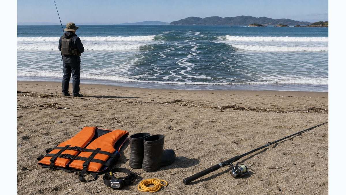 離岸流の危険と安全｜サーフに立つ前に必ず読むの要点をまとめた釣り攻略インフォグラフィック