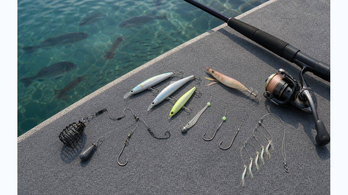 対象魚別の釣り方とタックルの基本の要点をまとめた釣り攻略インフォグラフィック