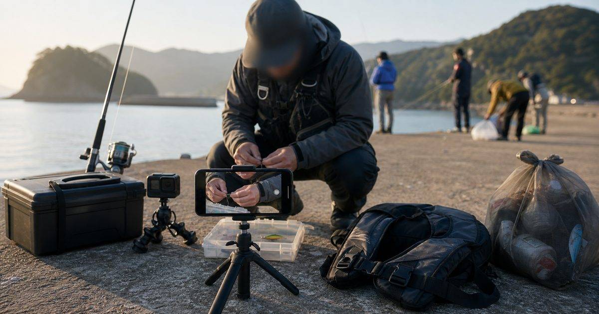 釣りYouTubeとSNSが釣り場へ与える影響を表すアイキャッチ画像