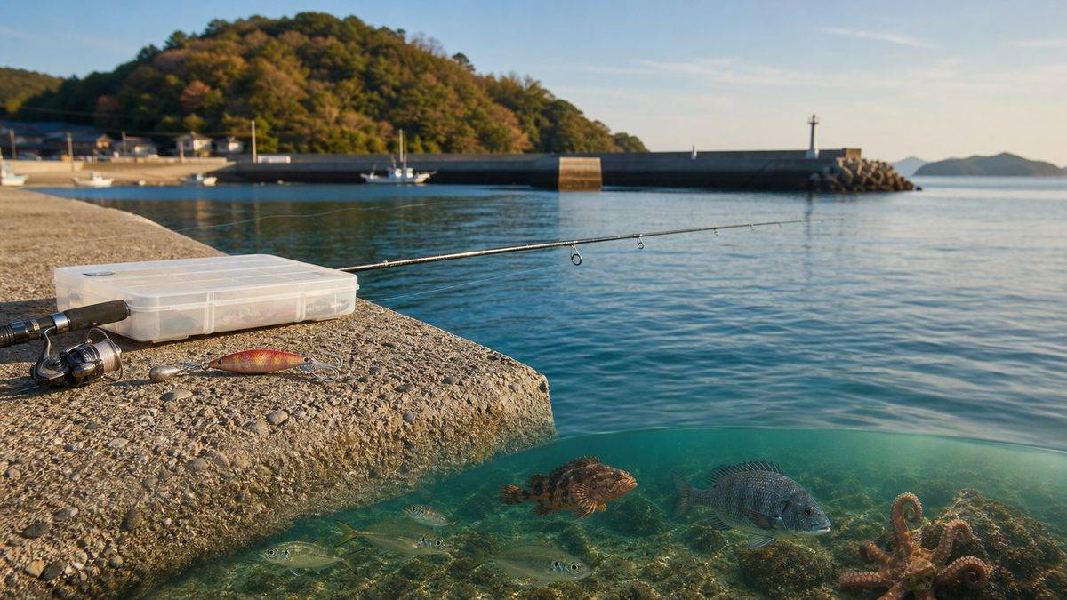 香川エリアの釣りスポット——小豆島・直島・高松港の要点をまとめた釣り攻略インフォグラフィック