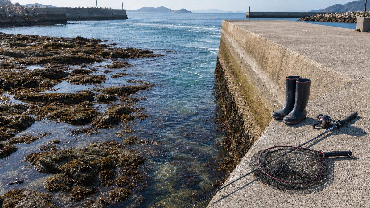 瀬戸内海の干満差と釣りへの影響の要点をまとめた釣り攻略インフォグラフィック