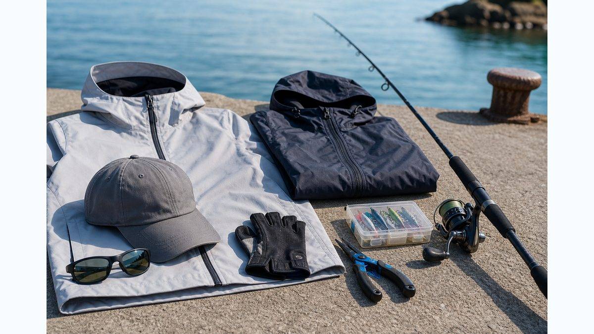 春の釣りの服装・装備アドバイスの要点をまとめた釣り攻略インフォグラフィック