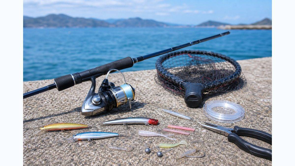 春の海釣りおすすめタックル・仕掛けの要点をまとめた釣り攻略インフォグラフィック