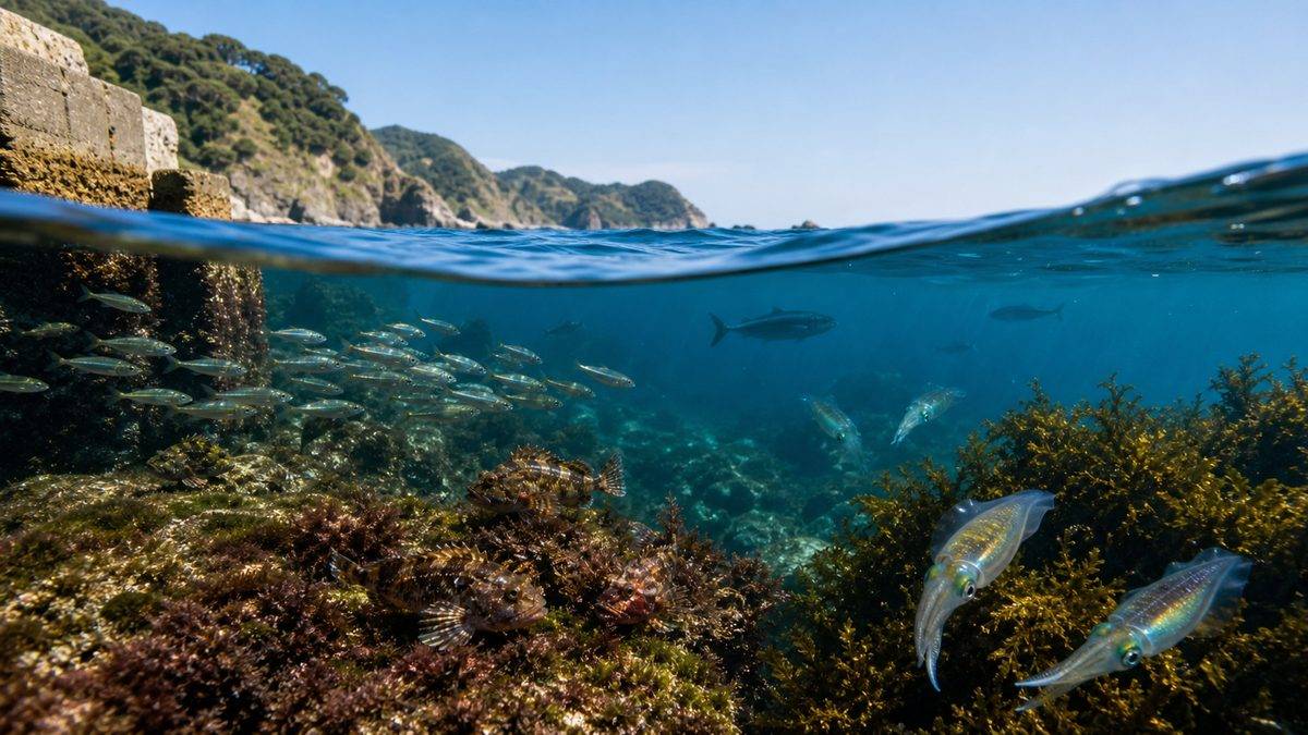 伊豆半島で釣れる魚種——季節別ガイドの要点をまとめた釣り攻略インフォグラフィック