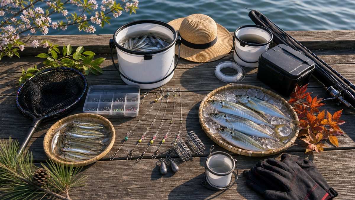 浜名湖サビキ釣り 12ヶ月カレンダー早見表の要点をまとめた釣り攻略インフォグラフィック