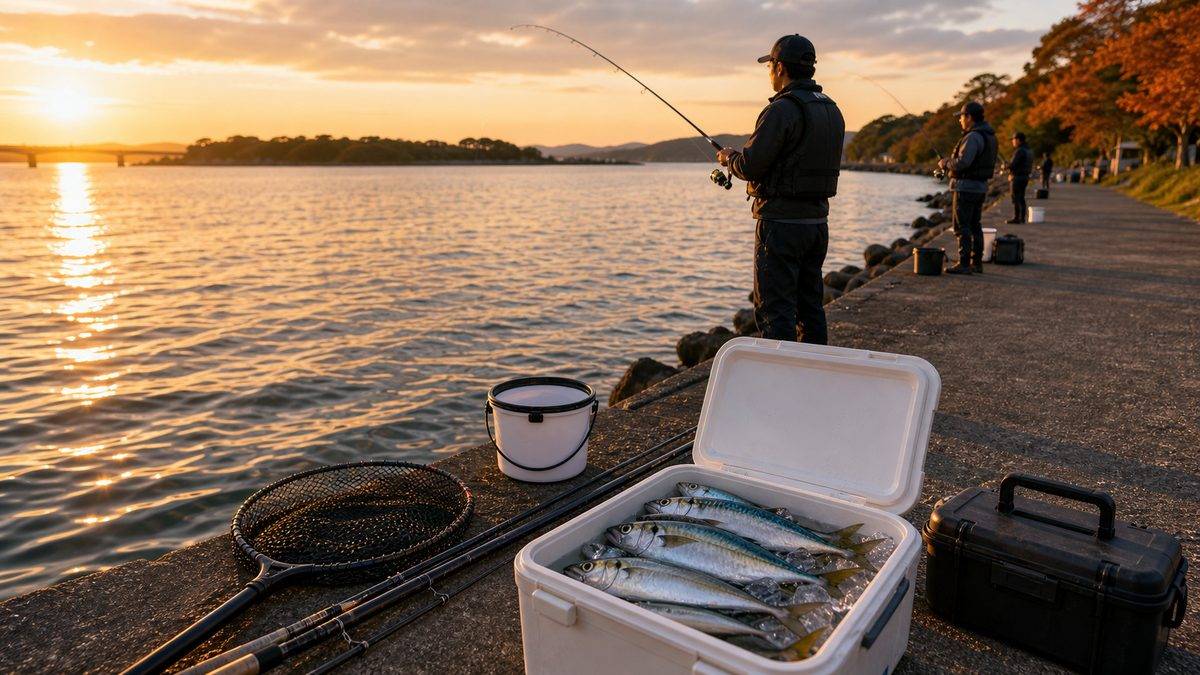秋のサビキ釣り(9〜11月):脂乗り最高の"食べ頃"シーズンの要点をまとめた釣り攻略インフォグラフィック