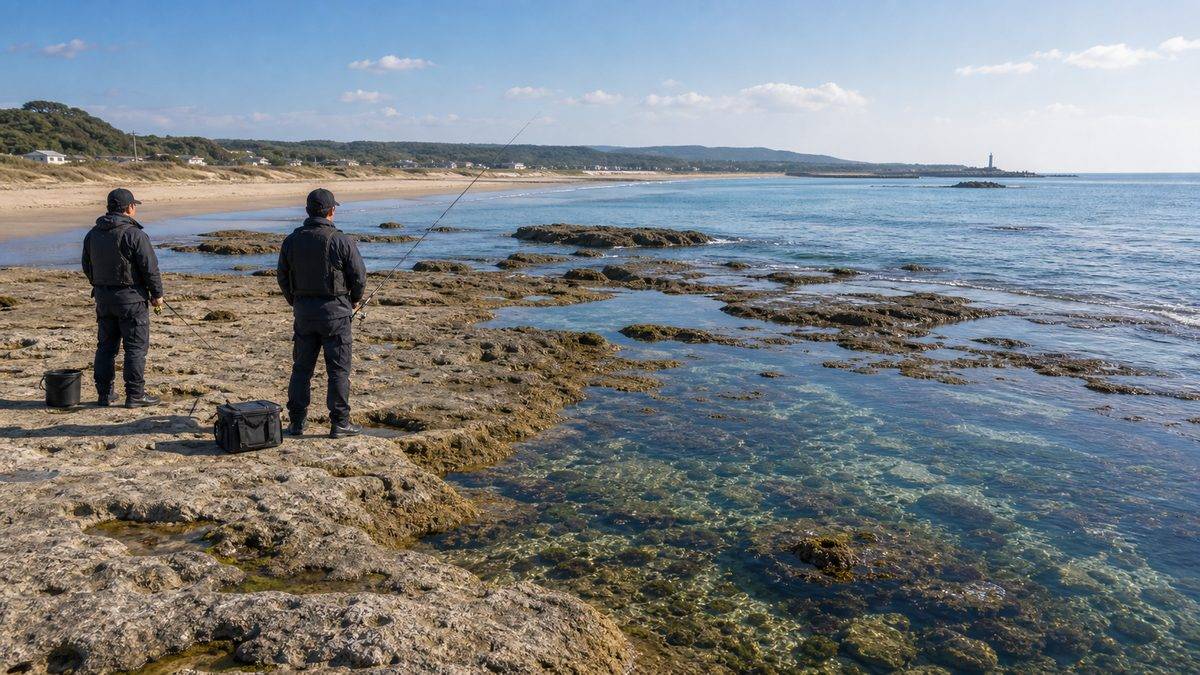 ポイント別攻略③:白羽海岸〜御前崎海岸の磯場の要点をまとめた釣り攻略インフォグラフィック