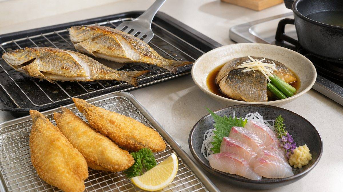 よくある料理の疑問Q&Aの要点をまとめた釣り攻略インフォグラフィック