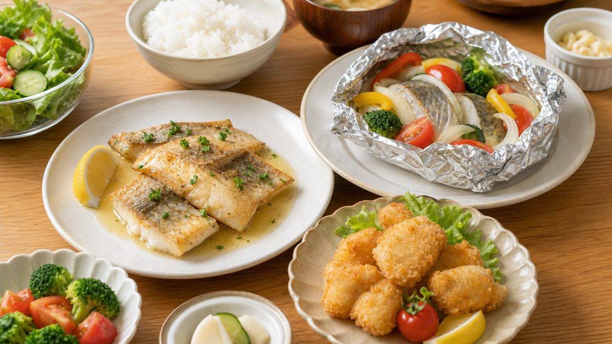 子供連れ・家族向けアレンジレシピの要点をまとめた釣り攻略インフォグラフィック