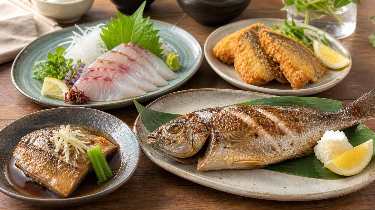 イサキのレシピ集の要点をまとめた釣り攻略インフォグラフィック