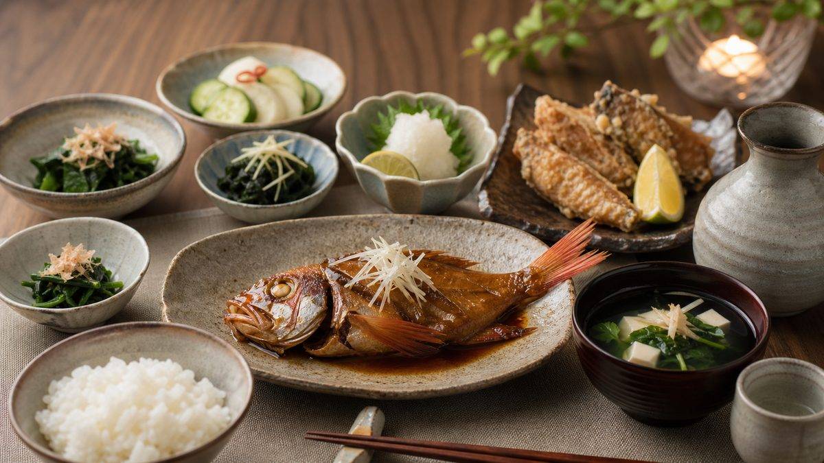 合わせるお酒・副菜の提案の要点をまとめた釣り攻略インフォグラフィック