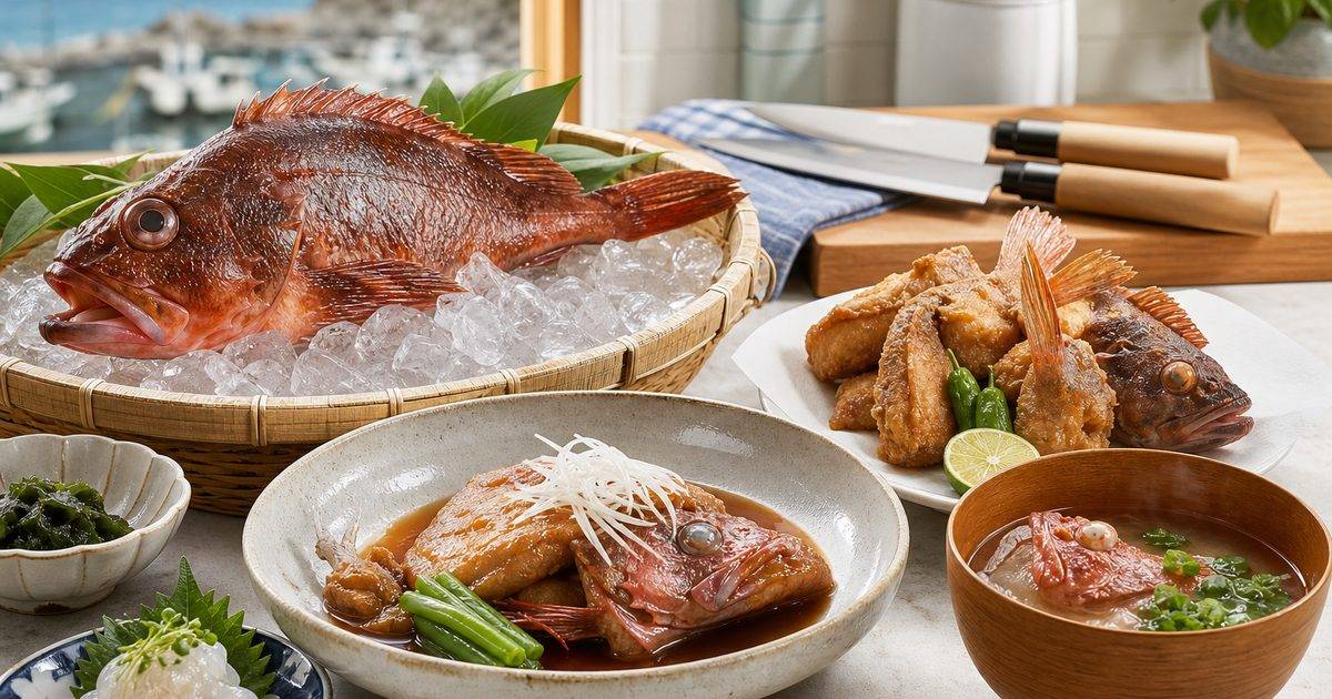 カサゴを丸ごと使い切る料理記事のアイキャッチ画像