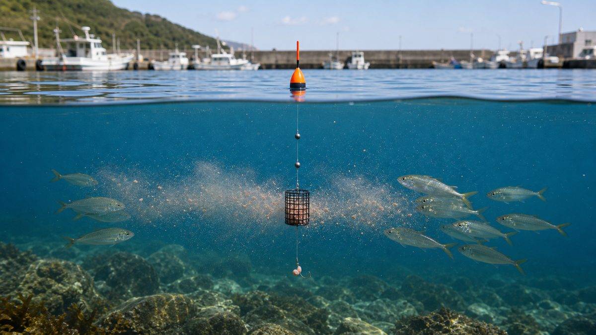 コマセを使った釣りの「タナ合わせ」完全ガイドの要点をまとめた釣り攻略インフォグラフィック