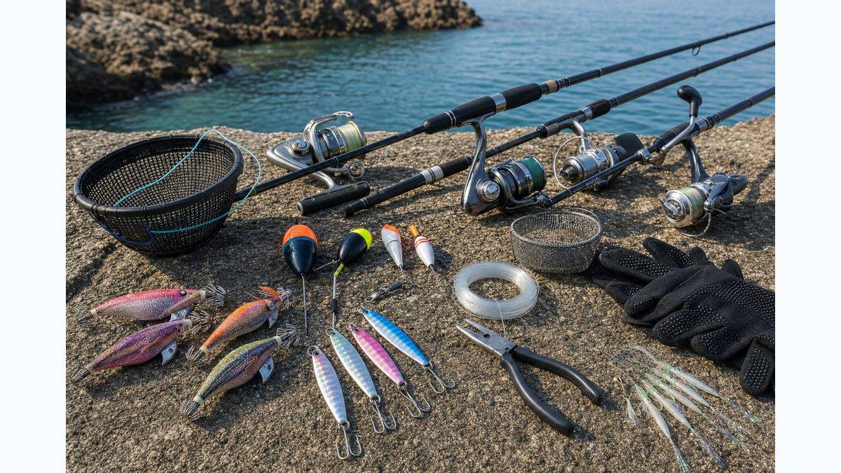 釣り方・タックル詳細の要点をまとめた釣り攻略インフォグラフィック