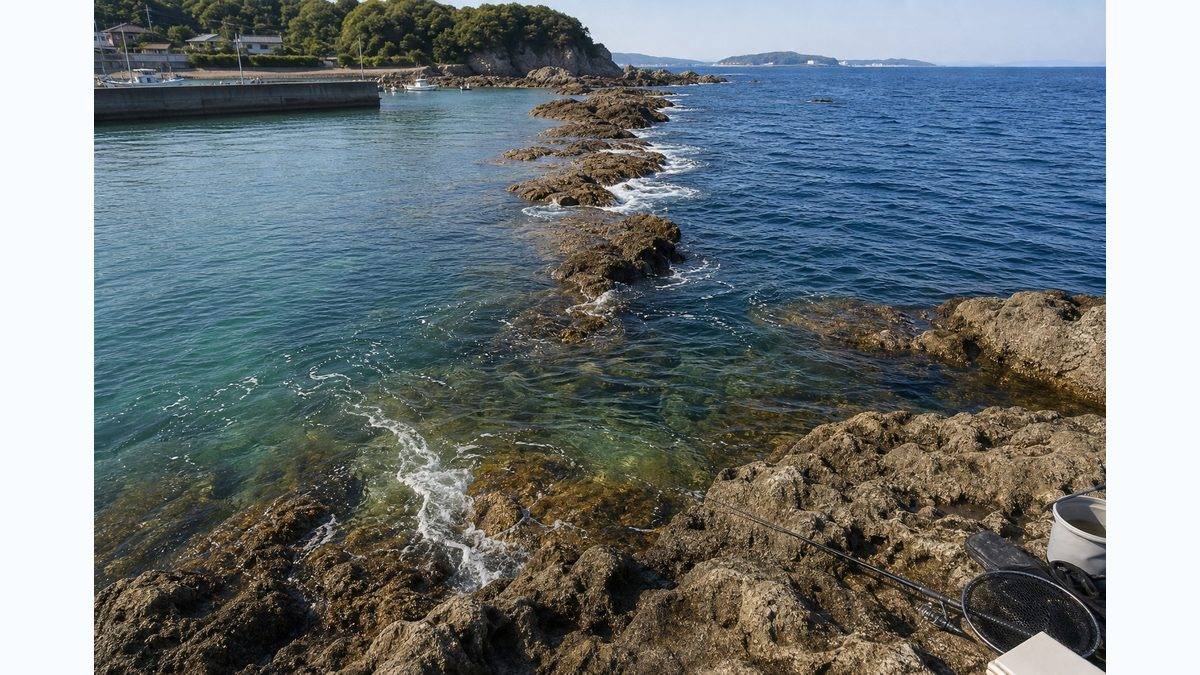三浦半島の地形・海洋環境の要点をまとめた釣り攻略インフォグラフィック