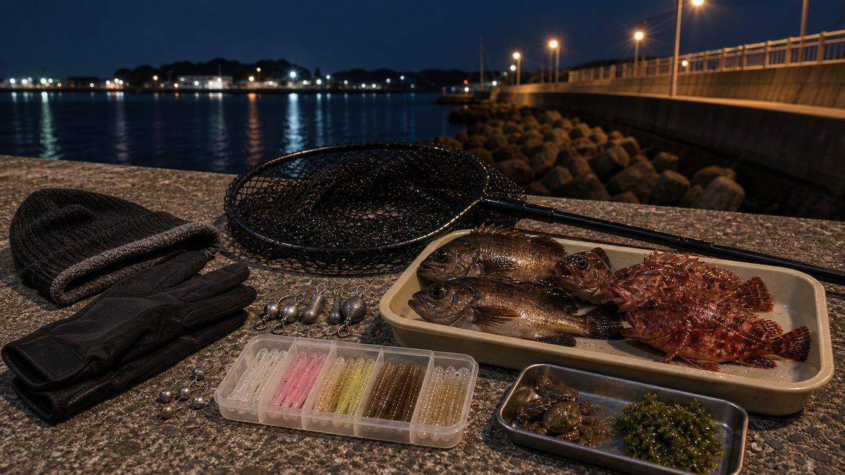 1月〜3月｜冬から早春——寒さに負けなければ「根魚天国」の要点をまとめた釣り攻略インフォグラフィック