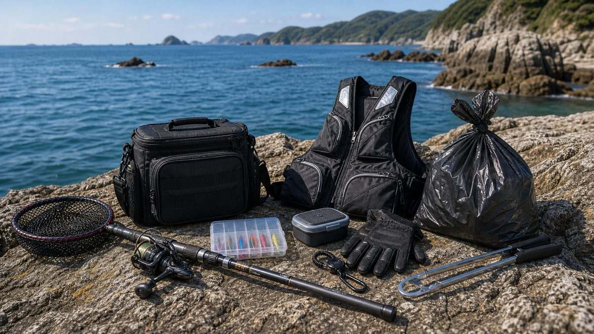 磯釣りのマナーとルール——海を守り、次の世代につなぐの要点をまとめた釣り攻略インフォグラフィック