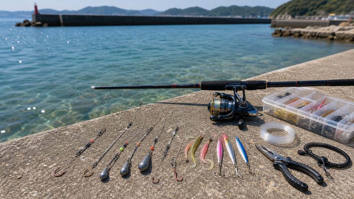 3月の釣り攻略コツ｜底を丁寧に・日中の暖かい時間帯の要点をまとめた釣り攻略インフォグラフィック