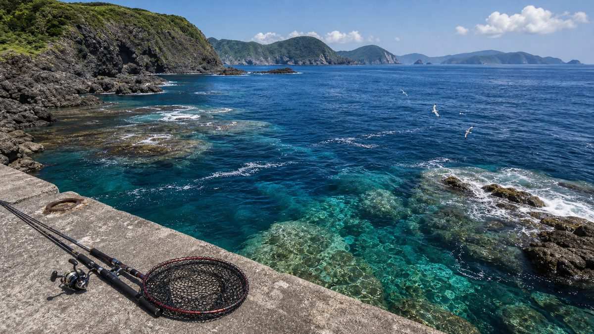 五島列島の地理と海洋環境の要点をまとめた釣り攻略インフォグラフィック