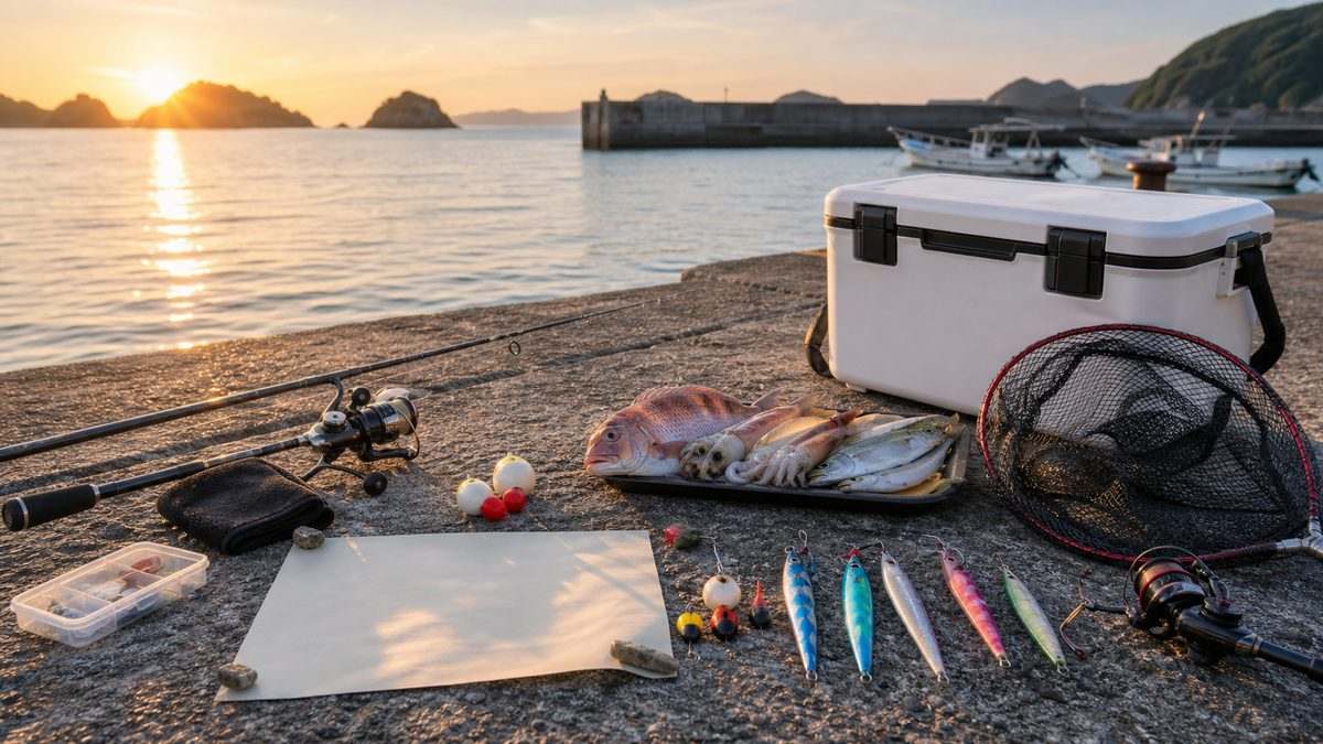 まとめ——GWはここで・この魚を・この釣り方での要点をまとめた釣り攻略インフォグラフィック