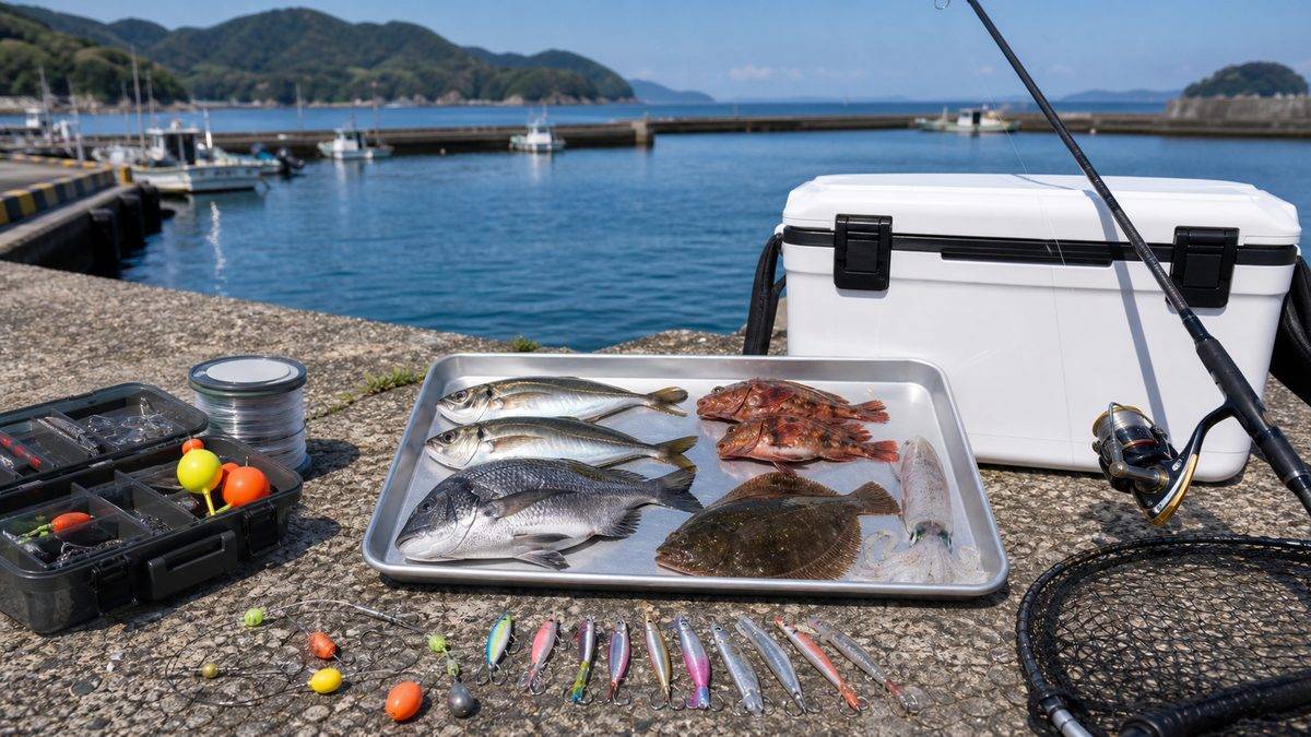 魚種別詳細攻略の要点をまとめた釣り攻略インフォグラフィック