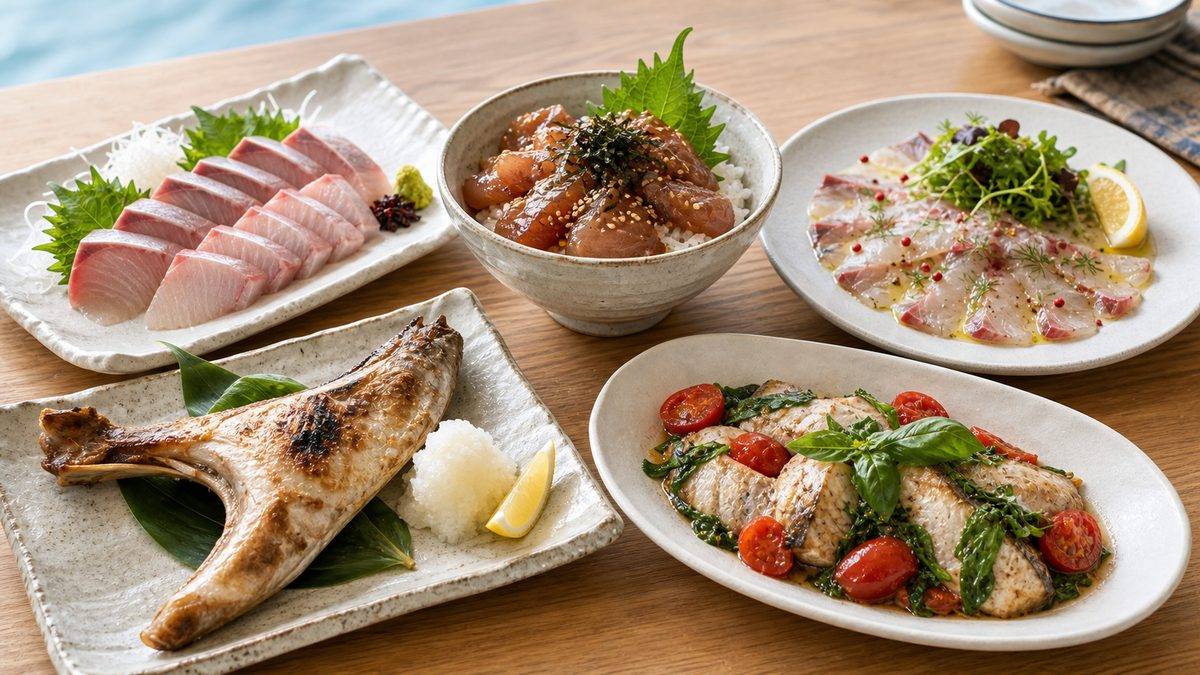 ヒラマサのおすすめレシピの要点をまとめた釣り攻略インフォグラフィック