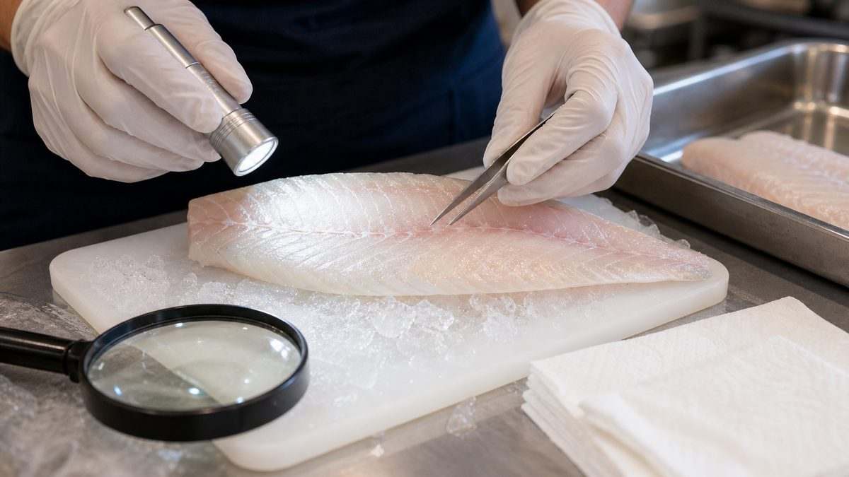 スズキ(シーバス)に付着する可能性のある寄生虫の要点をまとめた釣り攻略インフォグラフィック