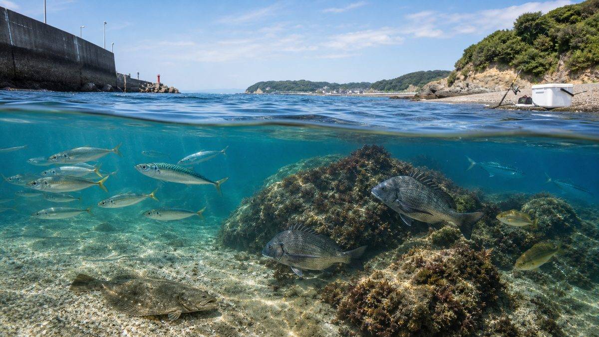 6. 三浦半島で釣れる魚の種類と旬｜年間釣れる魚一覧の要点をまとめた釣り攻略インフォグラフィック