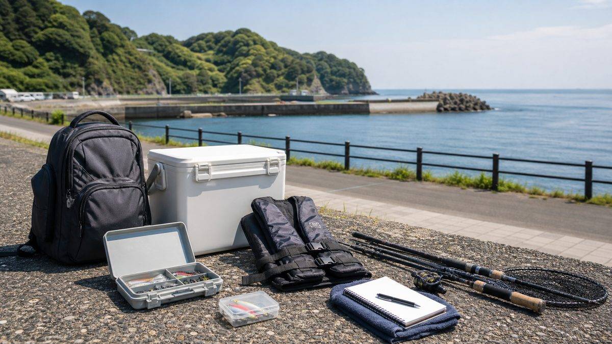 7. 三浦半島へのアクセスと周辺情報｜電車・車・駐車場の要点をまとめた釣り攻略インフォグラフィック