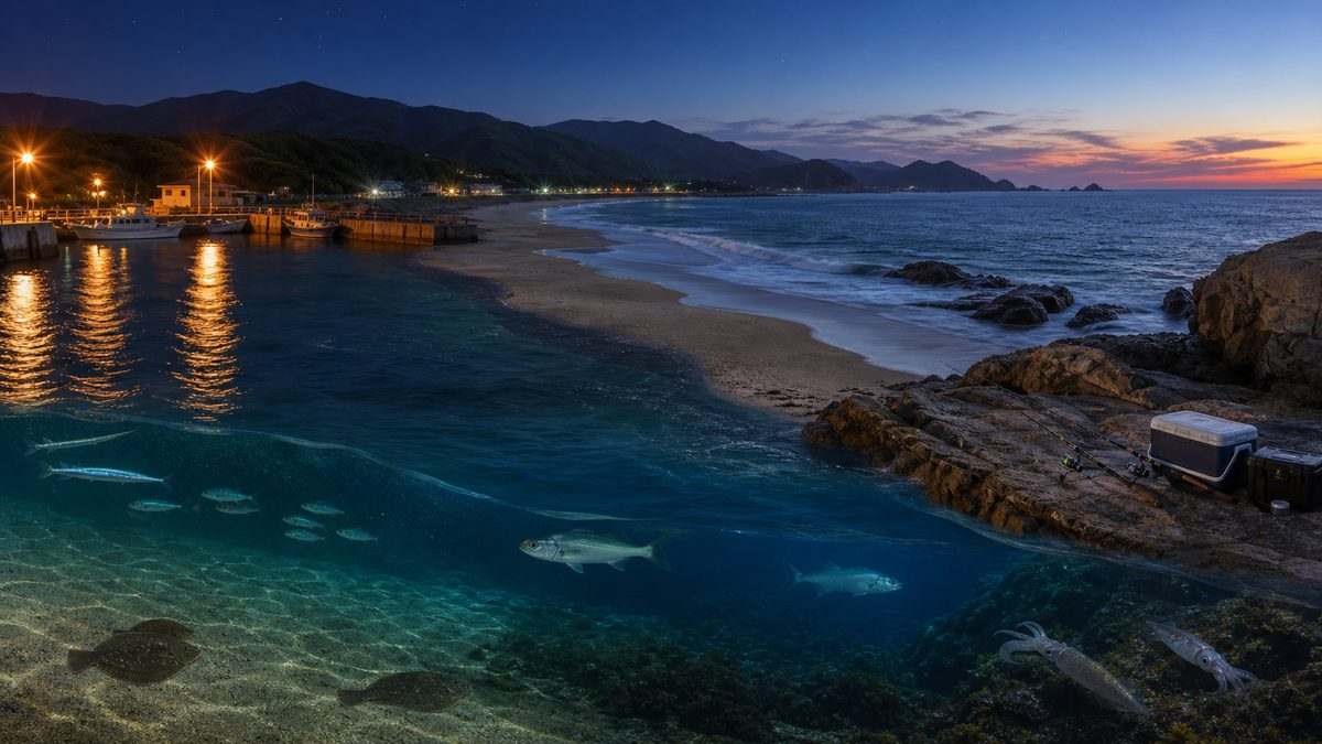 地域別・夏の海釣り状況まとめの要点をまとめた釣り攻略インフォグラフィック