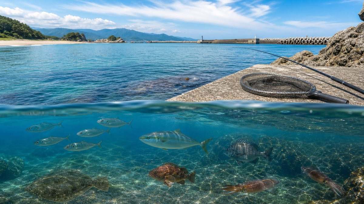 エリア概況:新潟・富山・石川の海釣り特性の要点をまとめた釣り攻略インフォグラフィック