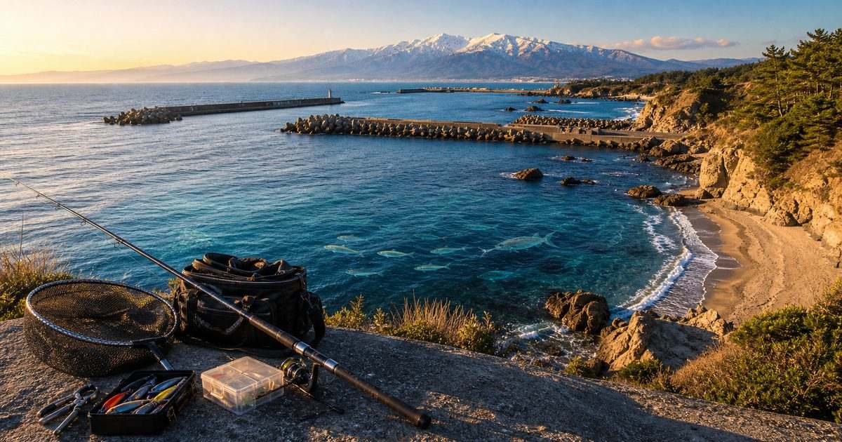新潟・富山・石川の日本海釣りスポットを俯瞰するアイキャッチ画像