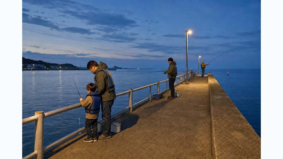 アジの釣り方｜サビキ・アジング・遠投カゴ・泳がせの要点をまとめた釣り攻略インフォグラフィック