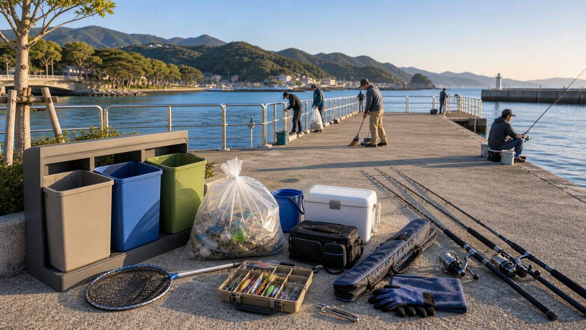 今後の展望：釣り場環境の未来の要点をまとめた釣り攻略インフォグラフィック