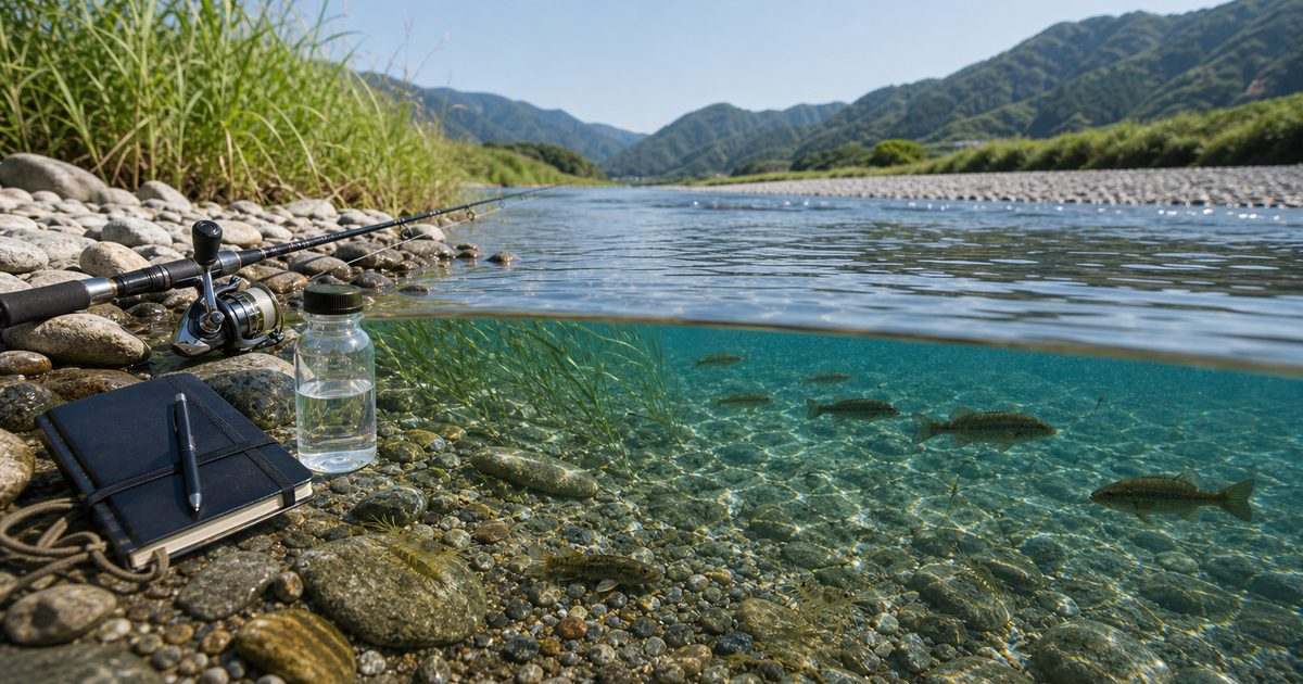 浜名湖・天竜川水系でのコクチバス定着と在来魚保全を示す清流のアイキャッチ画像