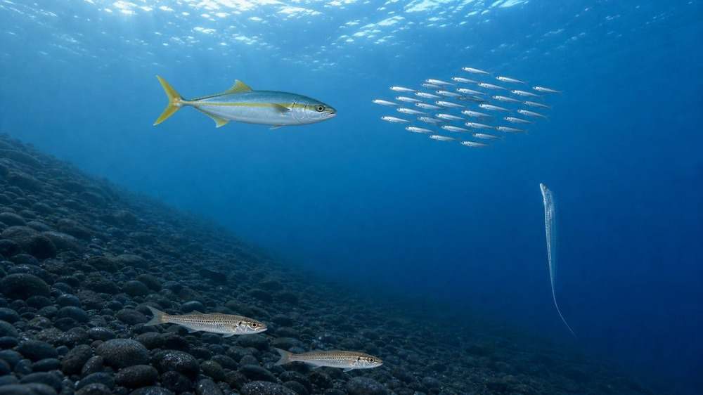 急深サーフの表層・中層・底層で狙う代表的な魚