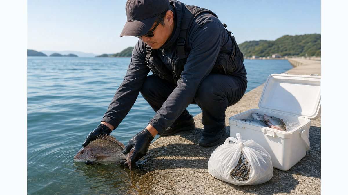 釣り人にできる資源保護の実践の要点をまとめた釣り攻略インフォグラフィック