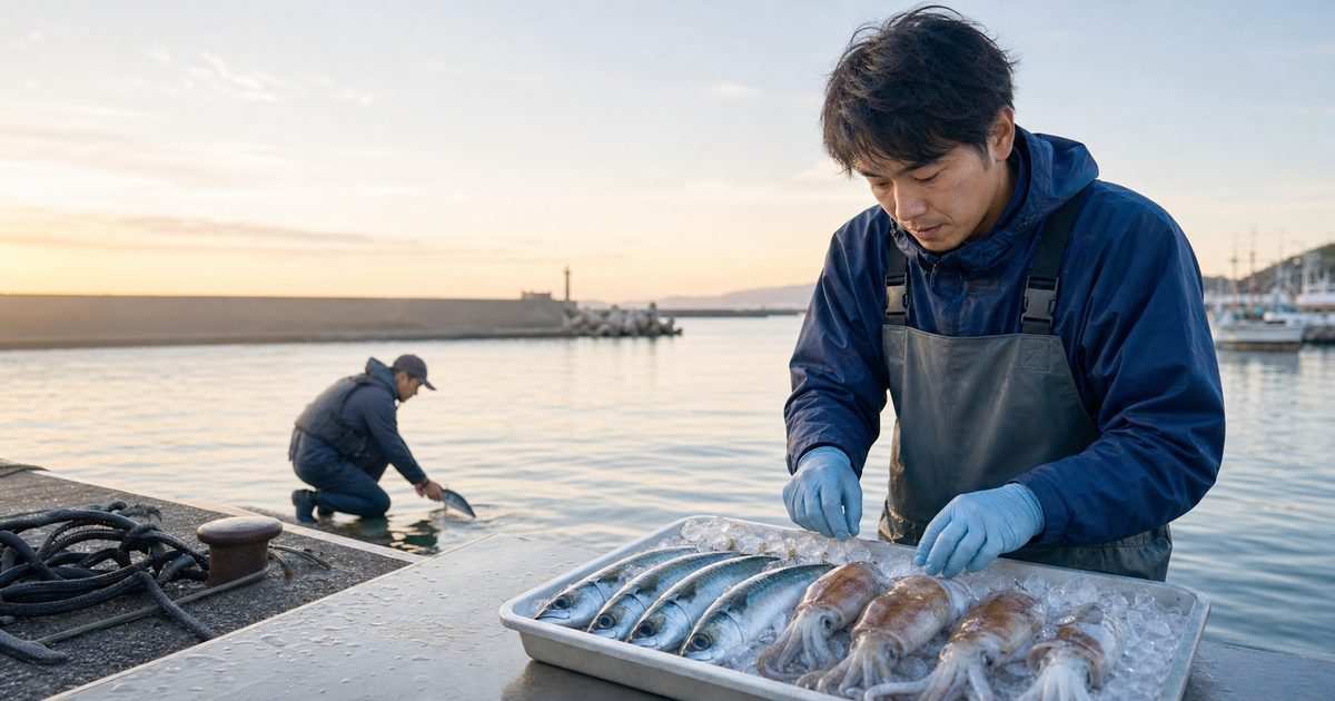 TACとは何かのアイキャッチ。漁業資源管理と釣り人の資源保護を清潔な港の現場で示すImage2画像